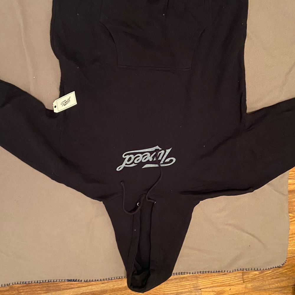 Black Hoodie with TWEED LOGO